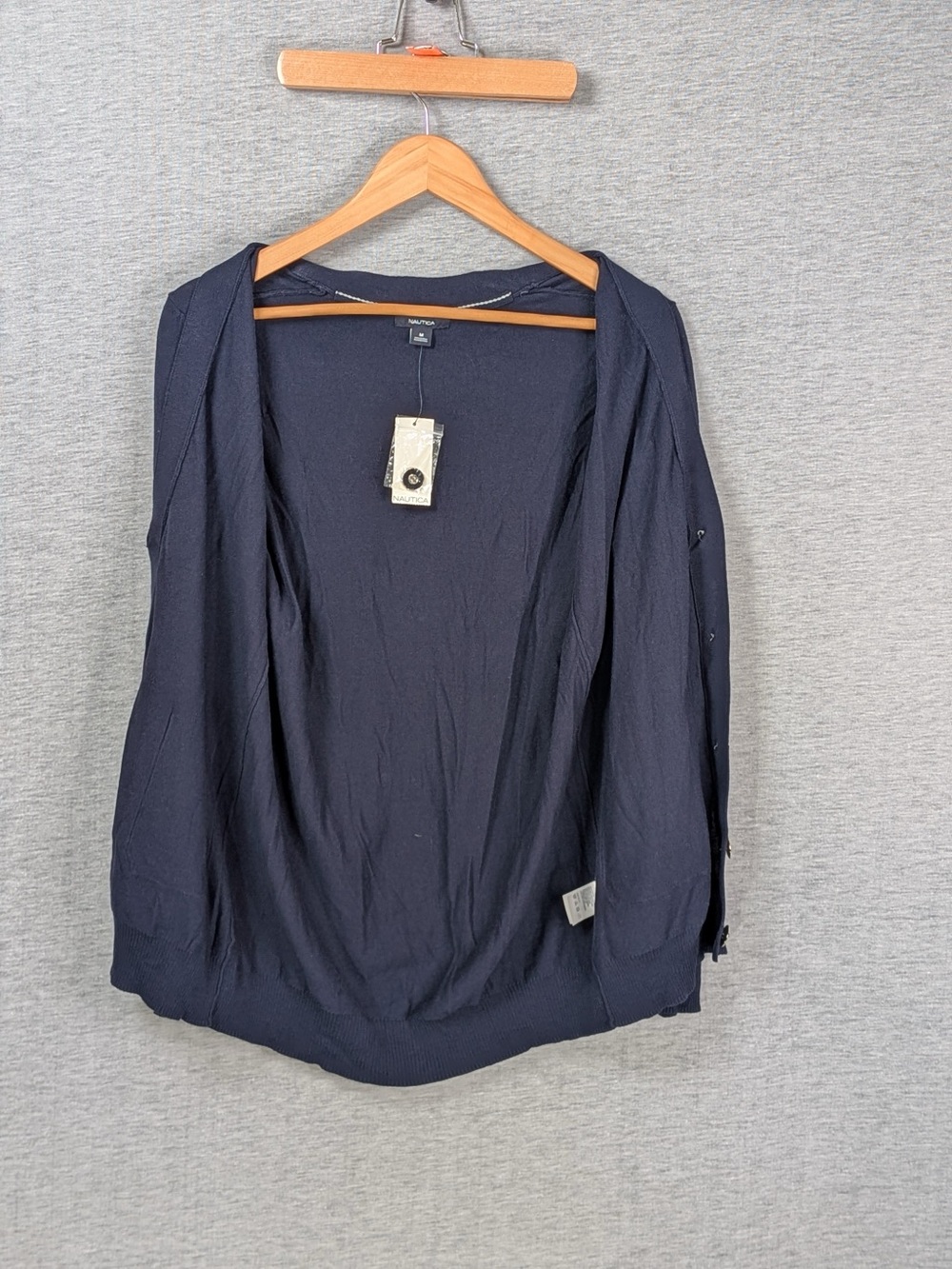 Nautica V-Neck Pocket Cardigan - Picture 3 of 7